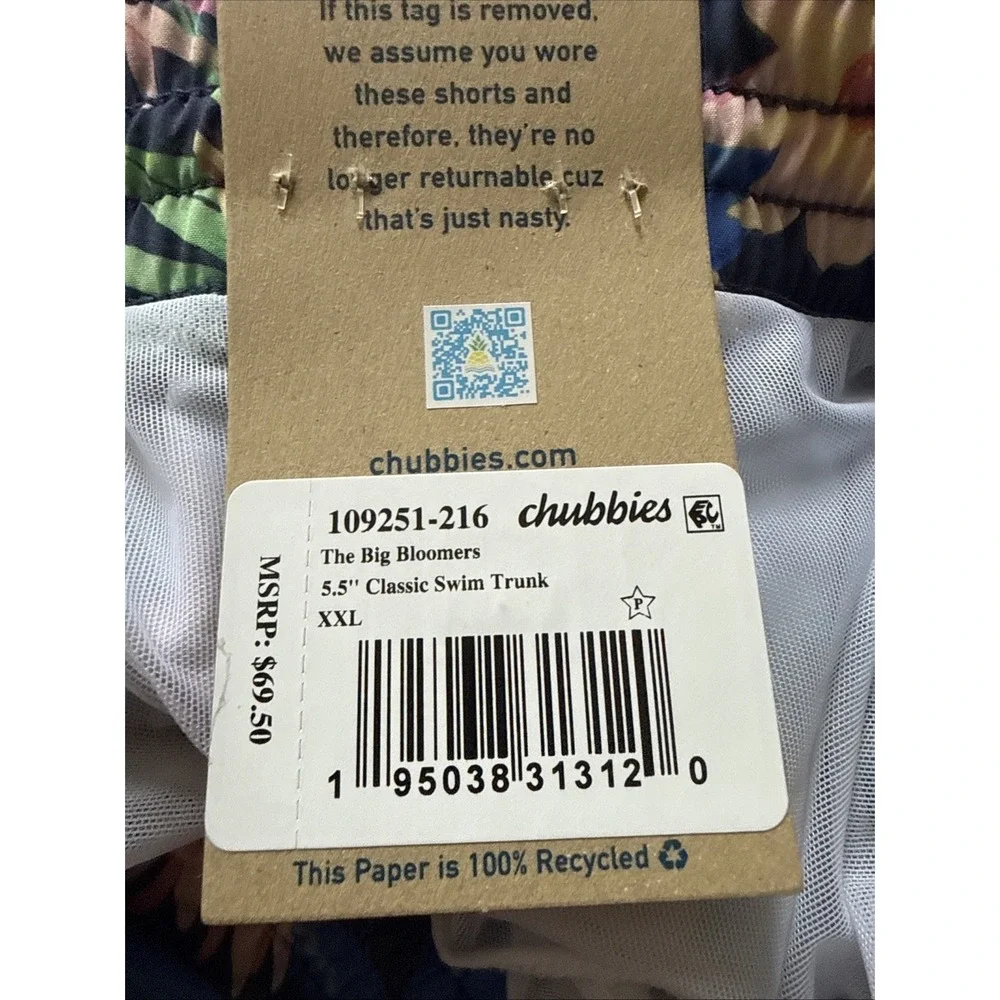 Chubbies Men's 'The Big Bloomers' 5.5